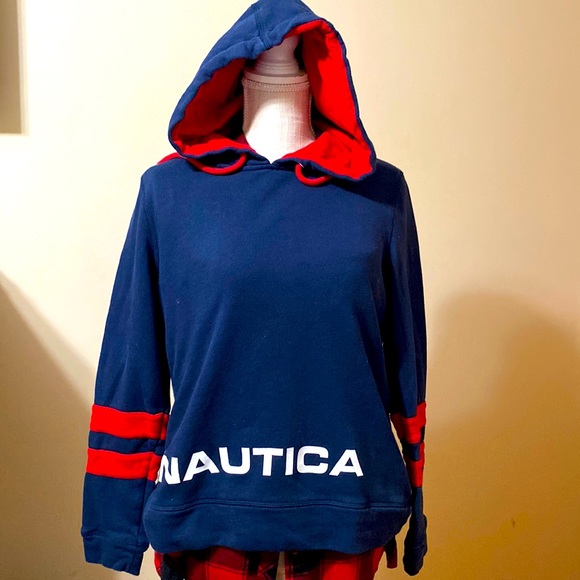 Nautica Other - Nautica girl hoodie size large in navy blue and red 💯🔥🔥🗽🗽